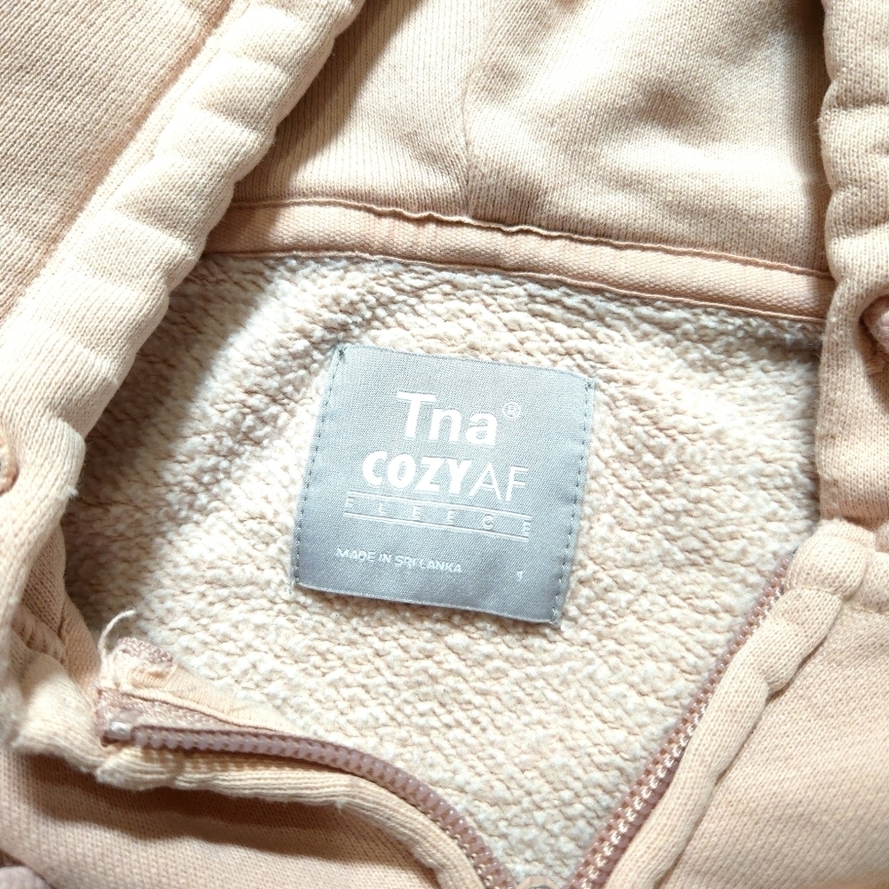 TNA | Light Pink Zip-Up Hoodie *NO SIZE* - Picture 8 of 11